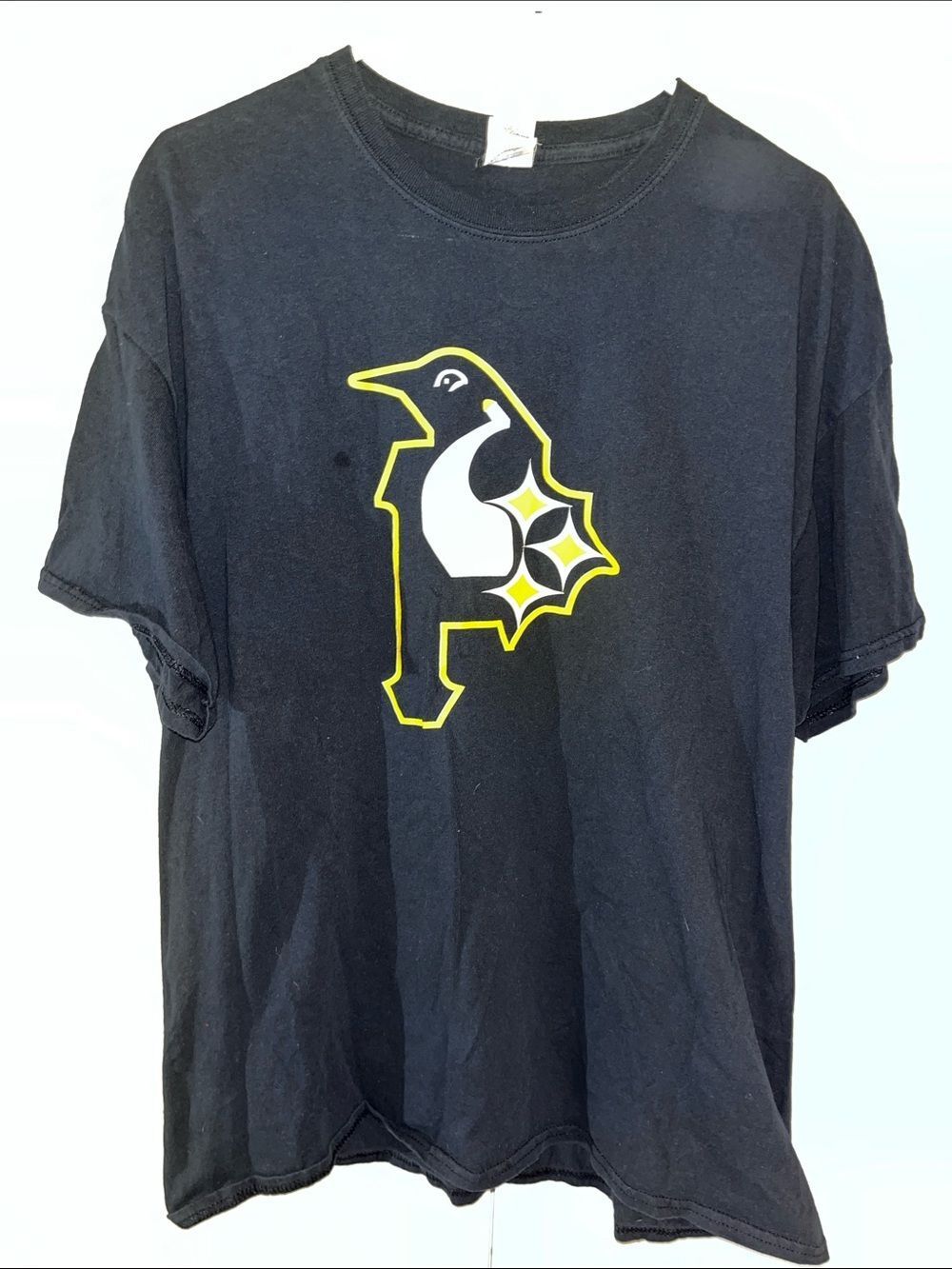 Combined Logo Men’s Steel City Black Pittsburgh Penguins Pirates Steelers shirt